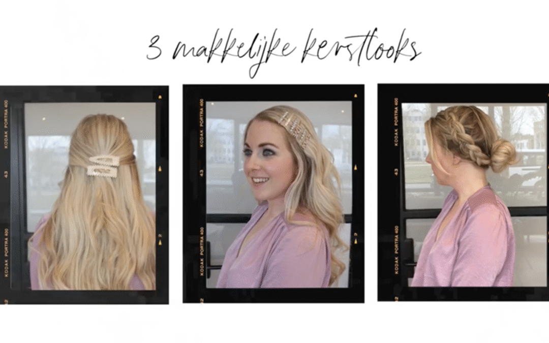 3 Kerst haarstijlen met hairextensions
